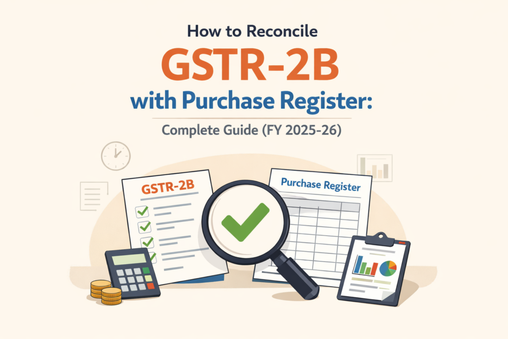 GSTR-2B reconciliation with purchase register